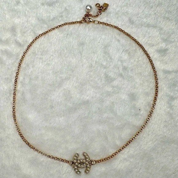 CHANEL Necklace with Stamped Charm handmade custom - Picture 3 of 5